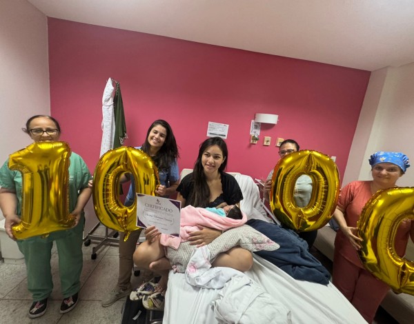 Nasce o bebê de número 1.000 na Maternidade Dona Iris